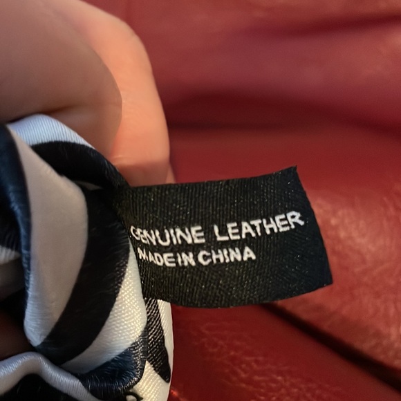 Fenn Wright Manson Leather Crossbody Studded Wine Color - Picture 9 of 10